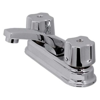 Mezcladora 4 pulgadas Duomando para Lavabo Con Cubierta de Latón Tauro 24Q