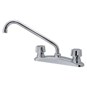 Mezcladora Al Piso Para Fregadero Cromado Acuario 8IC