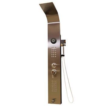 Regadera Vertical Tobago con Hidromasaje y Bocina Bluetooth