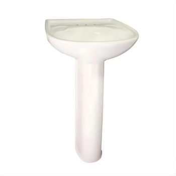 Paquete De Lavamanos + Pedestal New Habitat 4" – Blanco