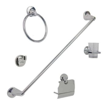 Juego de Accesorios Para Baño Cromado JE91C