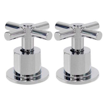 Juego de Manerales de 8 a 12 pulgadas acabado, en Cromo, tipo Cruceta de 12 Estrias MCME