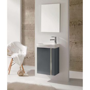 Mueble Elegance con Lavamanos Petit Gris (Incluye Espejo)