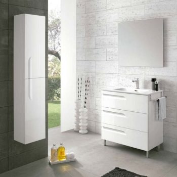 Mueble Vitale con Lavamanos Orbis Color Blanco (Incluye Espejo)