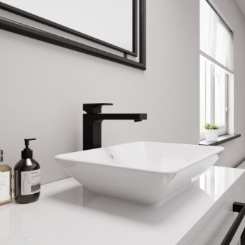 Vernis Shape Mezclador monomando de lavabo 190 con vaciador automático