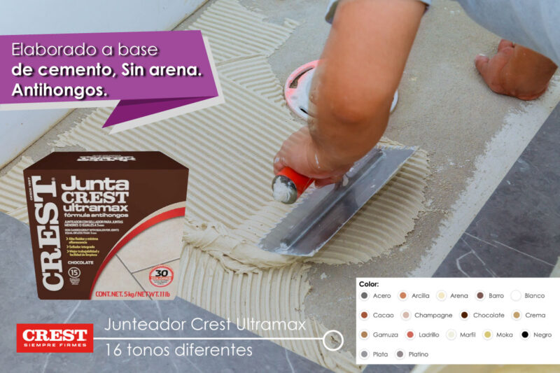 Boquilla para pisos CREST y sus diferentes colores